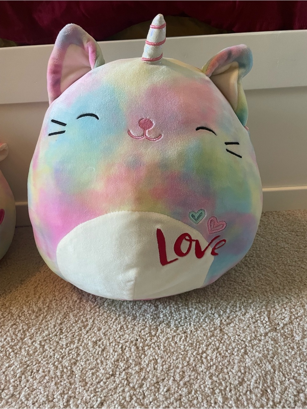 Squishmallows Kellytoy 12-inch Cali the Caticorn Rainbow Plush Love
